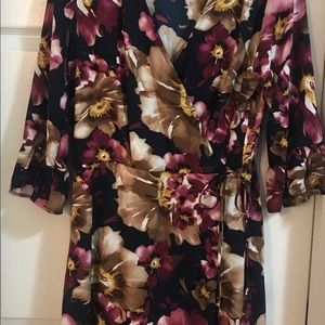 Peach Love California Faux Wrap Dress